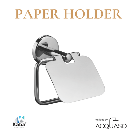 KABA ORNAMIX Paper Holder – Wall Mounted Metal Tissue Roll Dispenser | Eco-Friendly Bathroom & Kitchen Toilet Paper Holder | Custom Color Finish | Sleek Modern Design