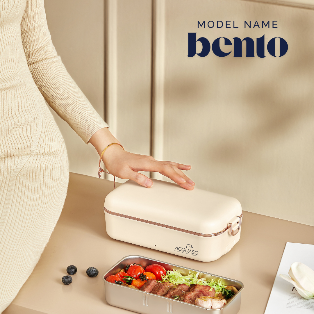 BENTO Electric Lunch Box | 0.8L Portable Food Warmer | Stainless Steel Inner Container | 70°C Constant Heat | Leak-Proof Design for Office, School & Travel | Fulfilled by Acquaso