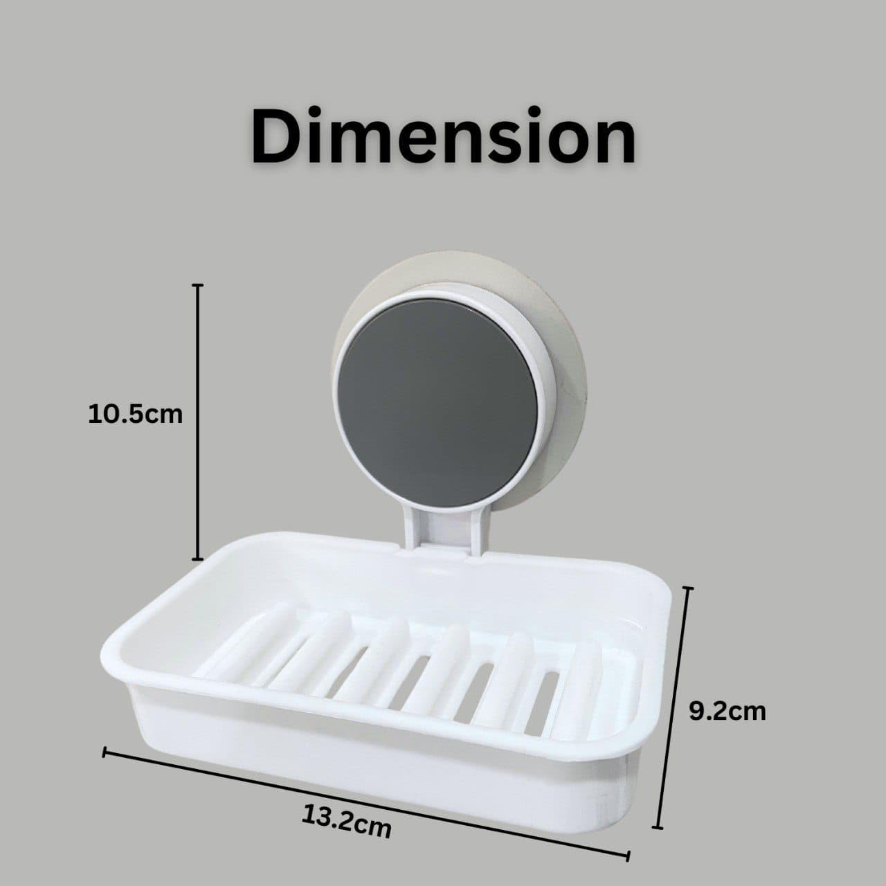 ACQUASO Self-Adhesive Soap Dish | White Plastic Wall-Mounted Holder with Drainage | Compact & Waterproof for Bathroom, Kitchen & Shower | Pack of 2
