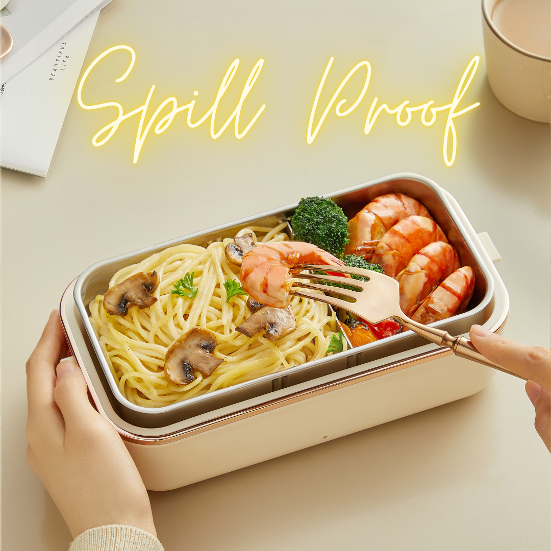 BENTO Electric Lunch Box | 0.8L Portable Food Warmer | Stainless Steel Inner Container | 70°C Constant Heat | Leak-Proof Design for Office, School & Travel | Fulfilled by Acquaso
