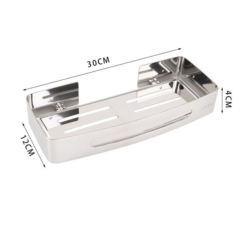 KABA SLEEK Shelf – SUS304 Stainless Steel Corner Bathroom Storage Rack | Wall-Mounted Organizer for Toiletries | Modern Design, Rust-Resistant, Large Capacity