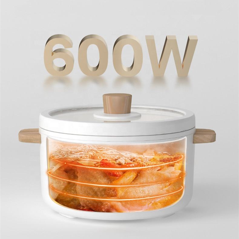 CURA PLUS Multipurpose Electric Cooker | 1.5L Non-Stick Skillet Pot with Steamer | 600W | Auto Thermostat & Temperature Control | Stainless Steel Body | Ceramic Coating | Tempered Glass Lid | Ideal for Noodles, Frying, Boiling | fulfilled by Acquaso
