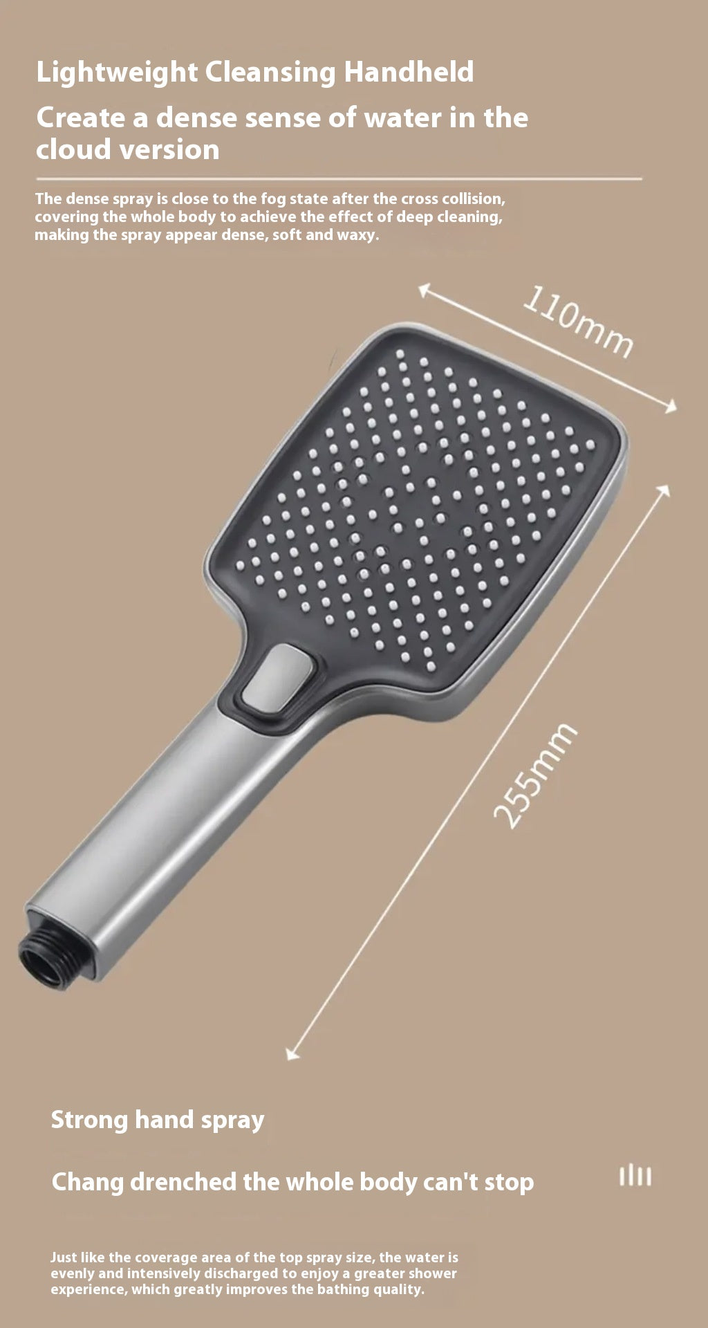 ACQUASO A31 Thermostatic Copper Shower Set | In-Wall Mounted Square Rain Shower | Galvanized Brushed Finish | Hot & Cold Mixer | Modern Bathroom Fixture