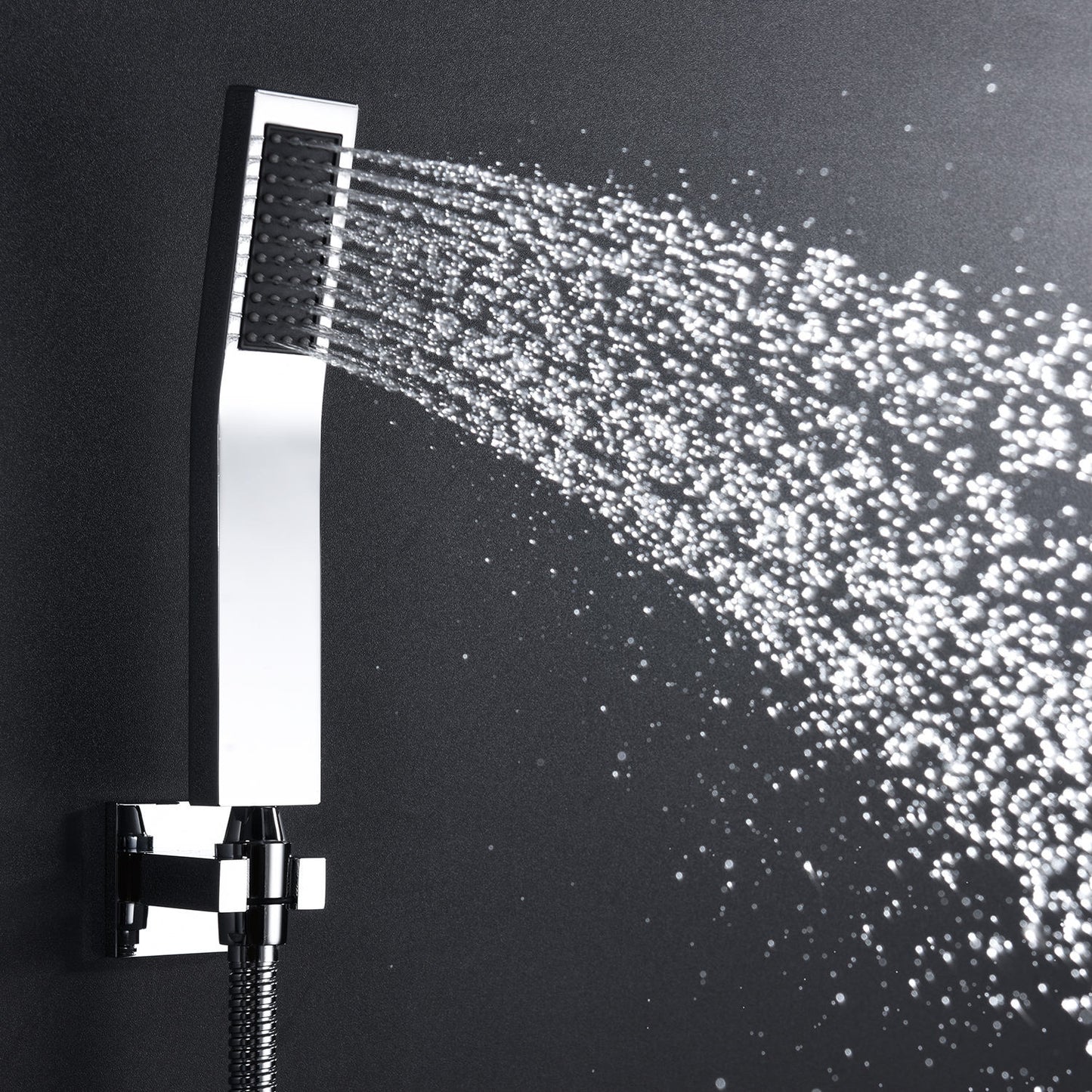 ACQUASO DUDHSAGAR Luxury Thermostatic Shower System LED Shower System โ 580x380mm SUS304 Stainless Steel Ceiling-Mounted Shower Panel | Rainfall, Waterfall, Spray, Water Column, Hand Shower