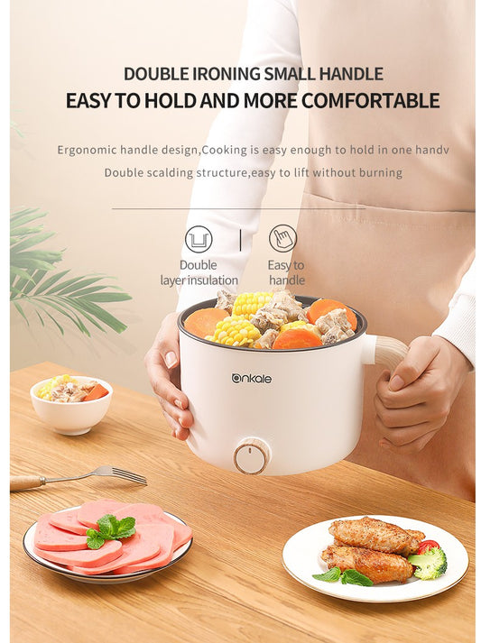 CURA Multipurpose Electric Cooker | 1.5L Non-Stick Ceramic Pot | Dual Power Modes (230W–600W) | Temperature Control | Microcomputer Control | Tempered Glass Lid | Ideal for Boiling, Frying, Simmering | 1-Year Warranty | Fulfilled by Acquaso