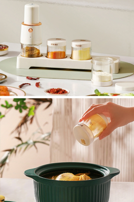 GrindMate Electric Grinder | 4-in-1 Salt, Pepper, Spice & Coffee Grinder | 250ml Capacity | 100W Powerful Motor | One-Touch Operation for Hotel & Kitchen Use