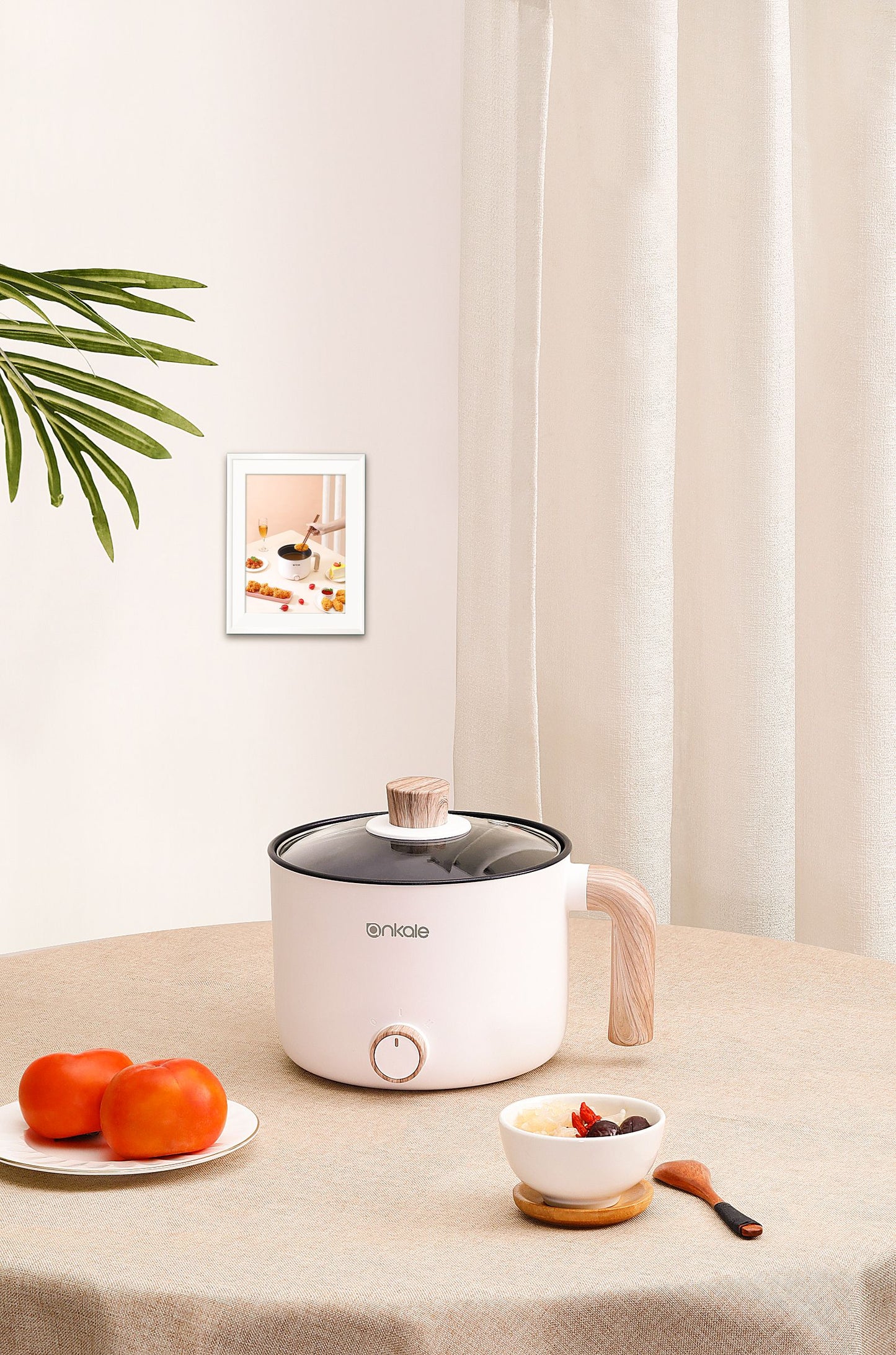 CURA Multipurpose Electric Cooker | 1.5L Non-Stick Ceramic Pot | Dual Power Modes (230W–600W) | Temperature Control | Microcomputer Control | Tempered Glass Lid | Ideal for Boiling, Frying, Simmering | 1-Year Warranty | Fulfilled by Acquaso