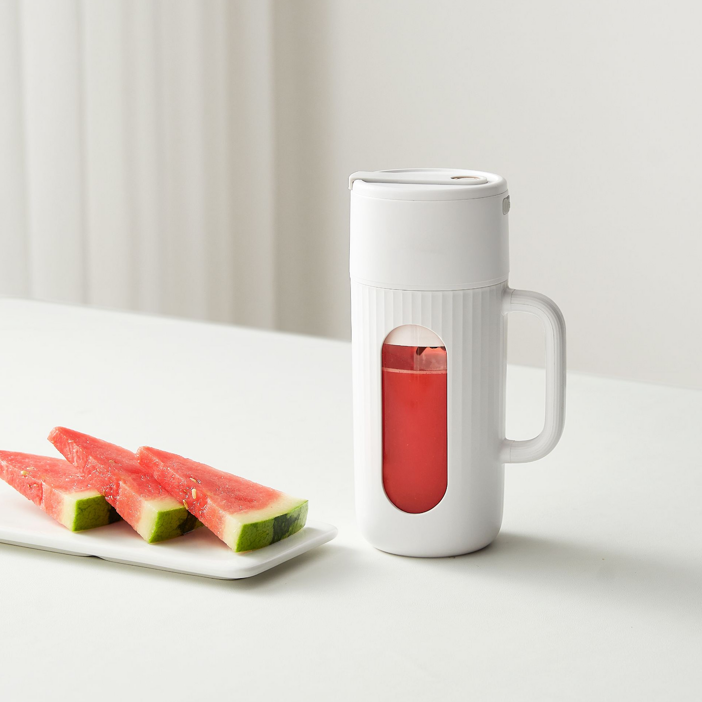 KIRA Portable USB Juicer | 400ml Personal Blender with 10 Stainless Steel Blades | 18,000 RPM | Rechargeable Battery (1500mAh) | Quiet Operation | Easy to Clean | Travel, Gym, Office, Kitchen | Fulfilled by Acquaso