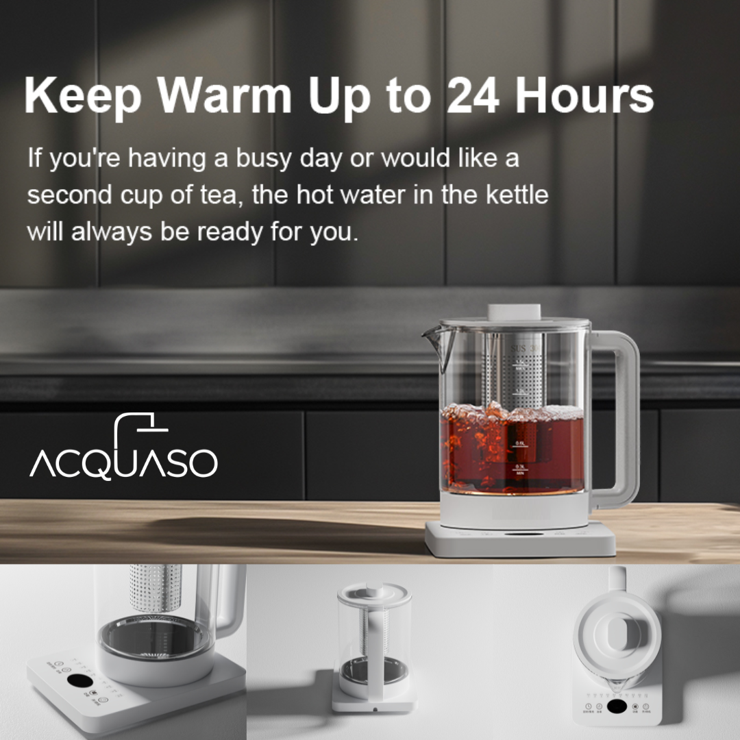 BoilPro Electric Kettle | 1.5L Glass Kettle with Auto Shut-Off & Boil-Dry Protection | 800W Fast Boiling Portable Kettle for Home, Office, Hotel