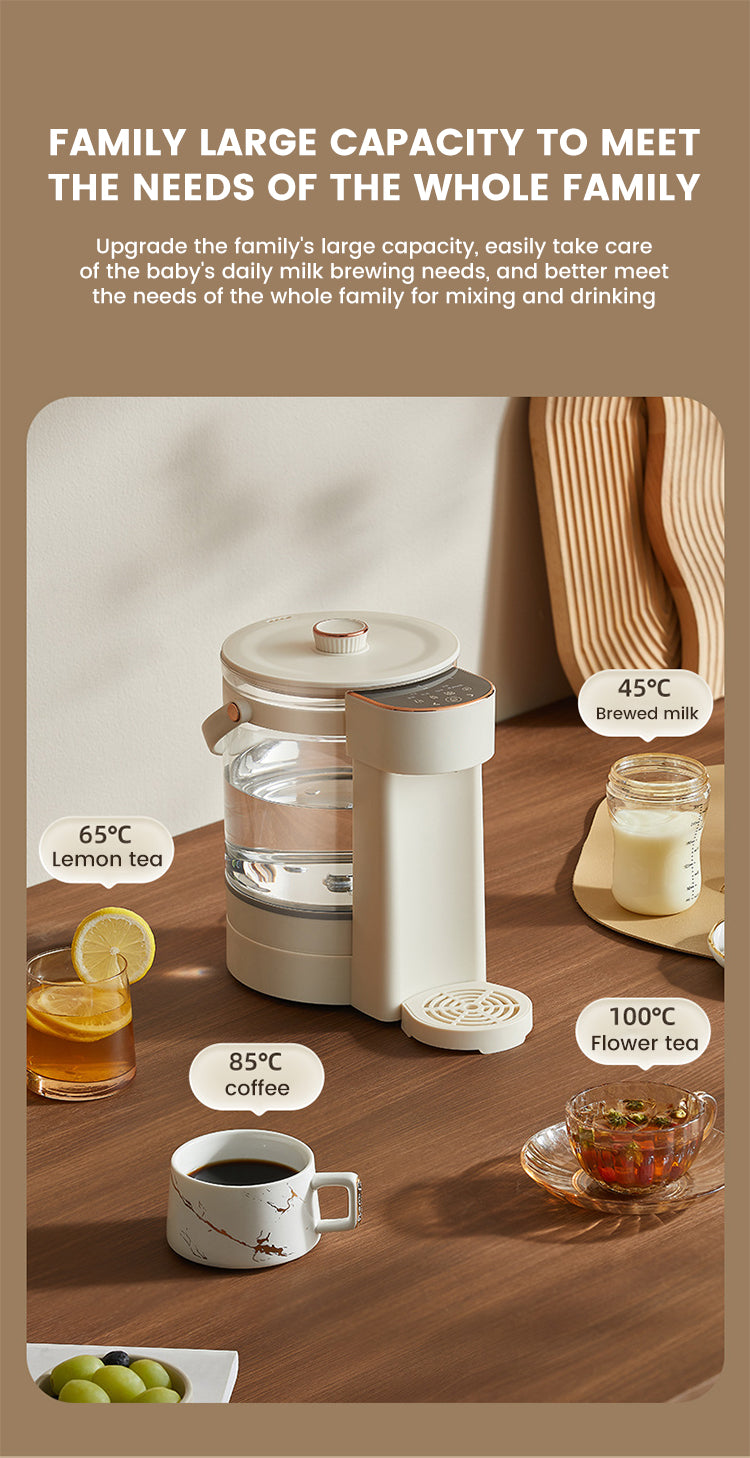 HydroServe Lite Smart Electric Kettle | 2.5L Instant Hot Water Dispenser | 1200W Fast Heating for Home, Hotel & Office | Compact Tabletop Water Heater