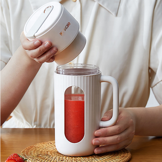 KIRA Portable USB Juicer | 400ml Personal Blender with 10 Stainless Steel Blades | 18,000 RPM | Rechargeable Battery (1500mAh) | Quiet Operation | Easy to Clean | Travel, Gym, Office, Kitchen | Fulfilled by Acquaso