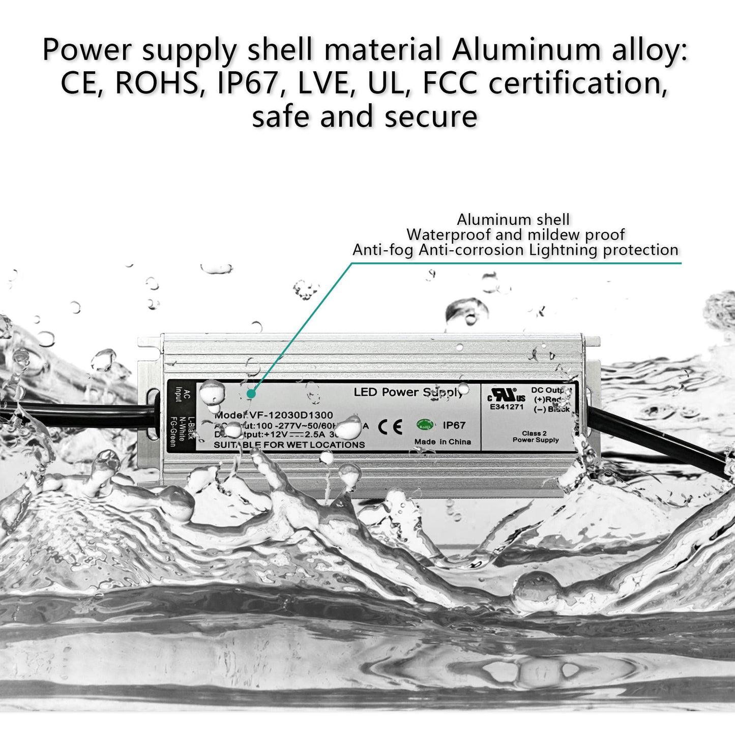 ACQUASO FALLS Luxury Thermostatic Shower System | Wall-Mounted | Brass Body | Nickel Brushed Finish | Rainfall, Massage, Waterfall, Jet Spray