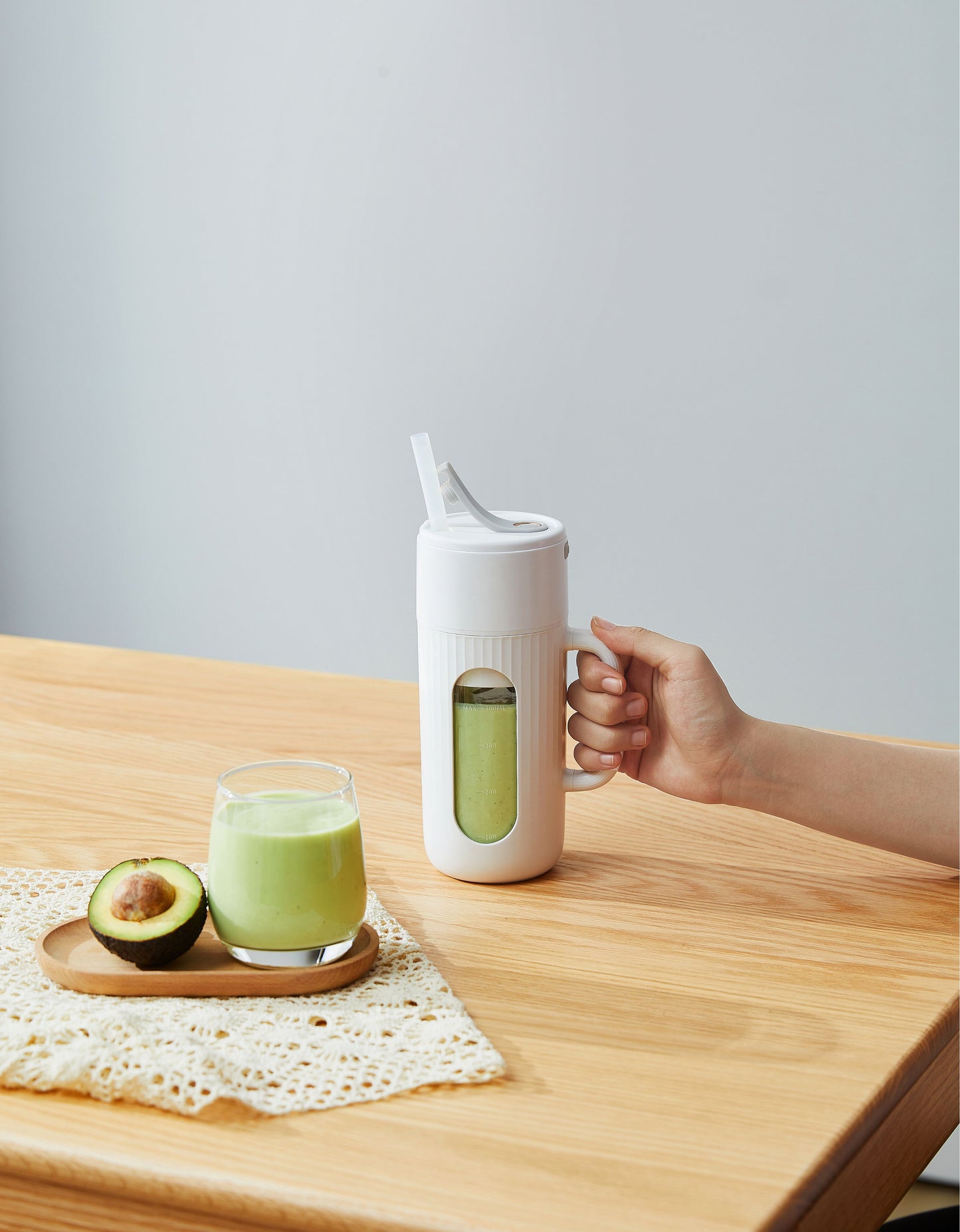 KIRA Portable USB Juicer | 400ml Personal Blender with 10 Stainless Steel Blades | 18,000 RPM | Rechargeable Battery (1500mAh) | Quiet Operation | Easy to Clean | Travel, Gym, Office, Kitchen | Fulfilled by Acquaso