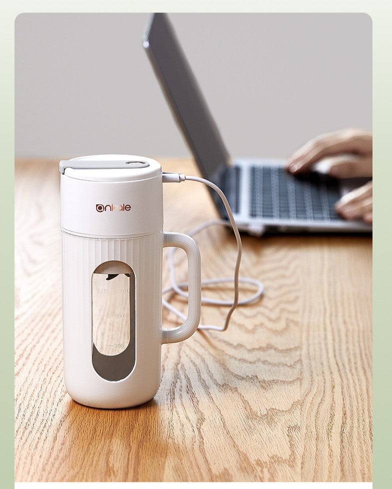 KIRA Portable USB Juicer | 400ml Personal Blender with 10 Stainless Steel Blades | 18,000 RPM | Rechargeable Battery (1500mAh) | Quiet Operation | Easy to Clean | Travel, Gym, Office, Kitchen | Fulfilled by Acquaso