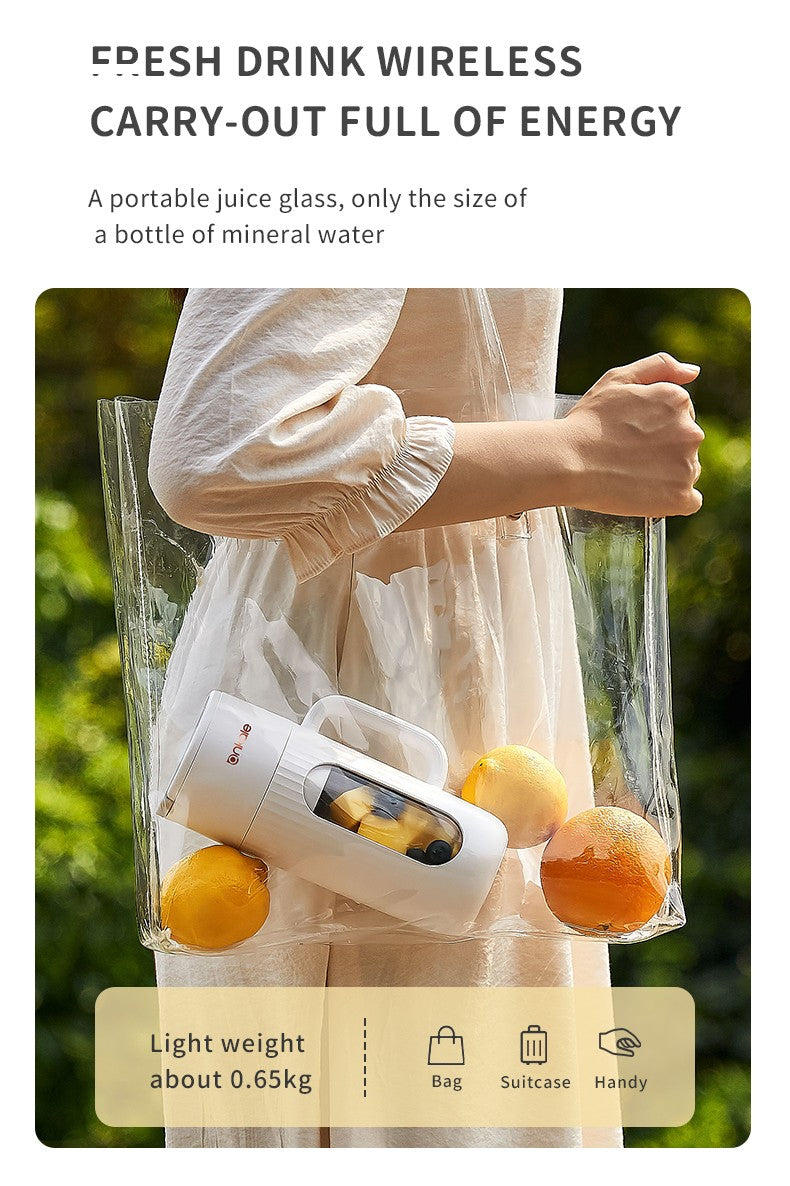 KIRA Portable USB Juicer | 400ml Personal Blender with 10 Stainless Steel Blades | 18,000 RPM | Rechargeable Battery (1500mAh) | Quiet Operation | Easy to Clean | Travel, Gym, Office, Kitchen | Fulfilled by Acquaso