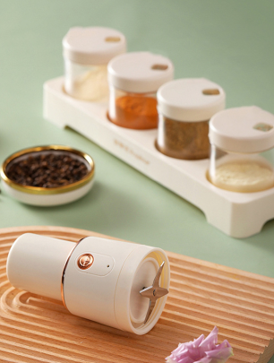 GrindMate Electric Grinder | 4-in-1 Salt, Pepper, Spice & Coffee Grinder | 250ml Capacity | 100W Powerful Motor | One-Touch Operation for Hotel & Kitchen Use