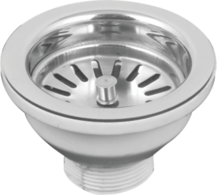 KABA LIBRA PVC Sink Coupling – 4.5-Inch Stainless Steel Drain Outlet with Chrome Finish | Leak-Proof & Rust-Free | For Kitchen Sink & Utility Sinks | Universal Fit
